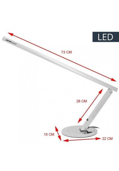 Baltas LED Stalinis šviestuvas Baltas LED Stalinis šviestuvas